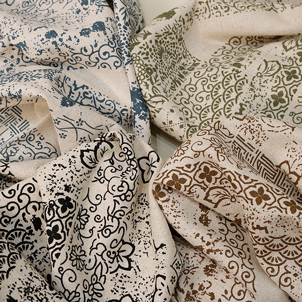 Home Improvement Books - High Quality Vintage Cotton linen Fabric