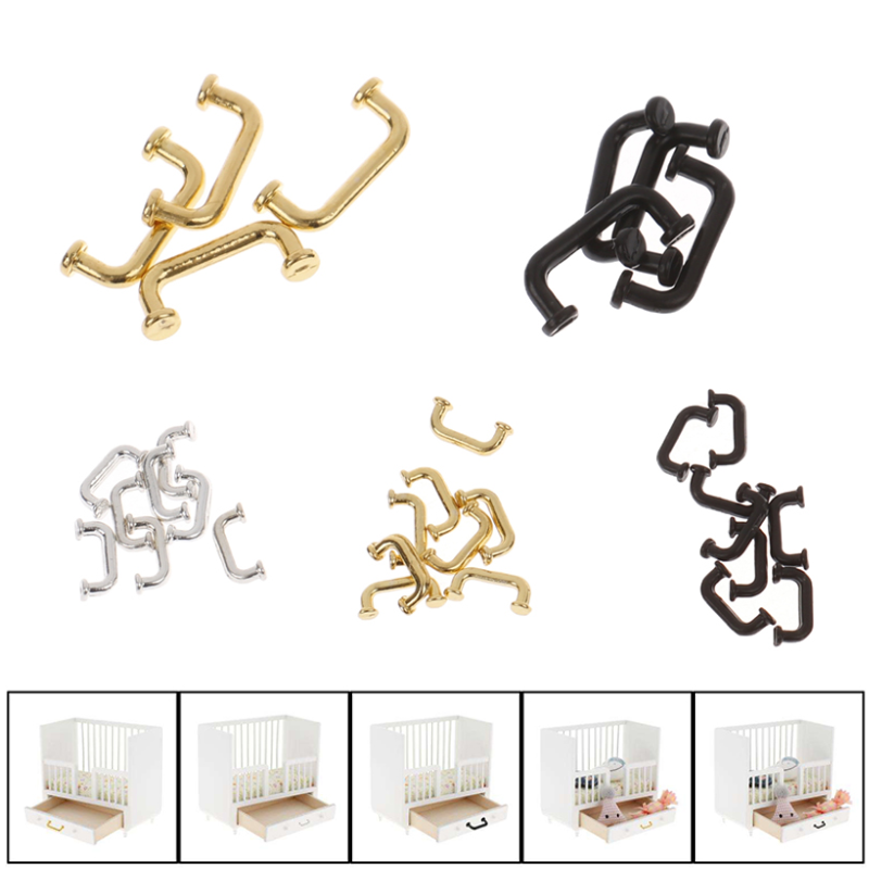 Cabinet Handle Pull - 1:12 Miniature 4/8pcs Door Cabinet Closet