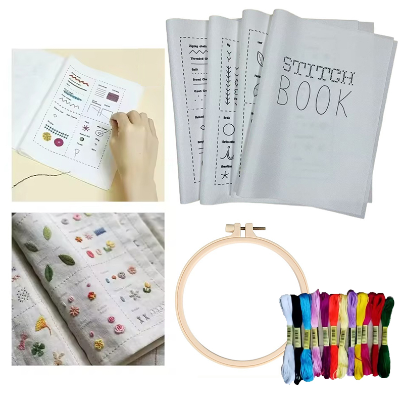 Home Improvement Books - 1Set Embroidery Stitch Book Home Practice