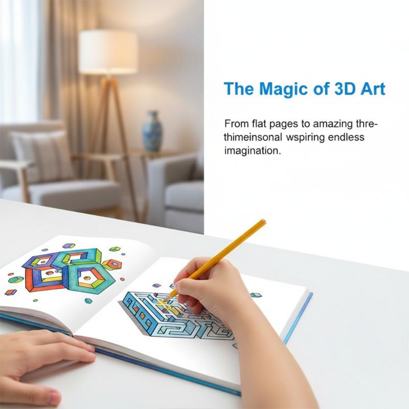 1/4Pcs Magic 3D Stereoscopic P - Home Improvement Books review and price
